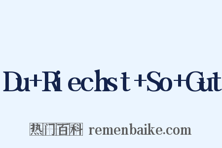 Du Riechst So Gut是什么意思的图片